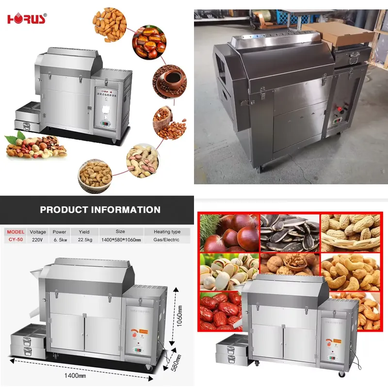 Coffee Bean & Tea Menu - 2026 Horus 25kg/u Automatische Elektrische Koffieboon-,