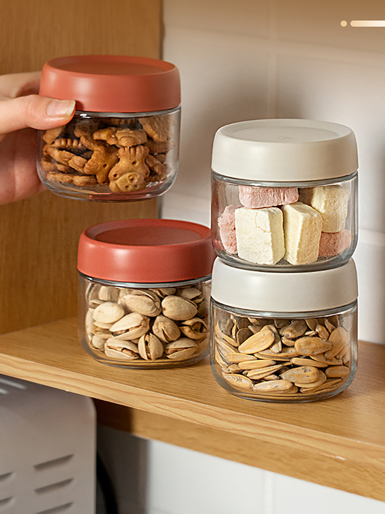Coffee Tea Drawer Organizer - 280Ml Glas Verzegelde Pot Snoep Noten