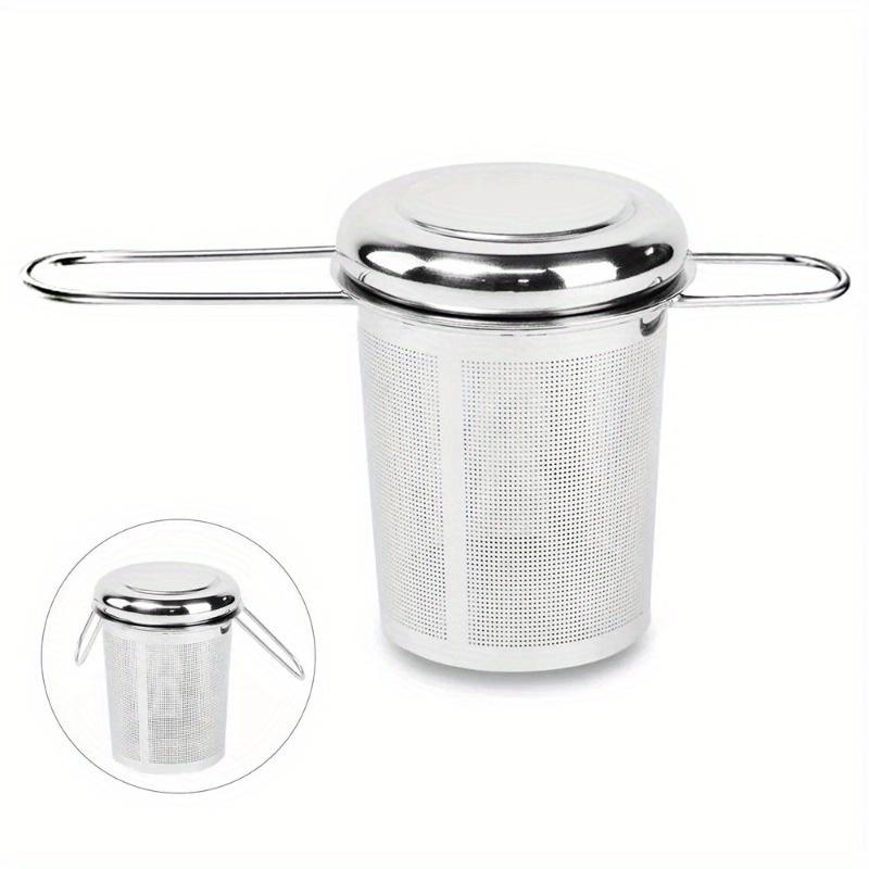 Coffee Leaves Tea - Thee-ei van roestvrij staal met deksel,