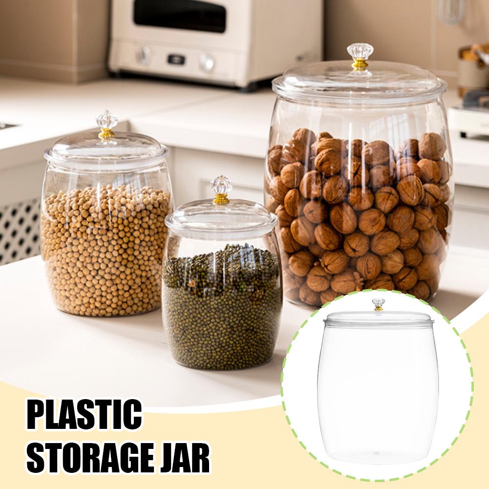 Coffee Tea Containers - Grote transparante plastic afgesloten pot met