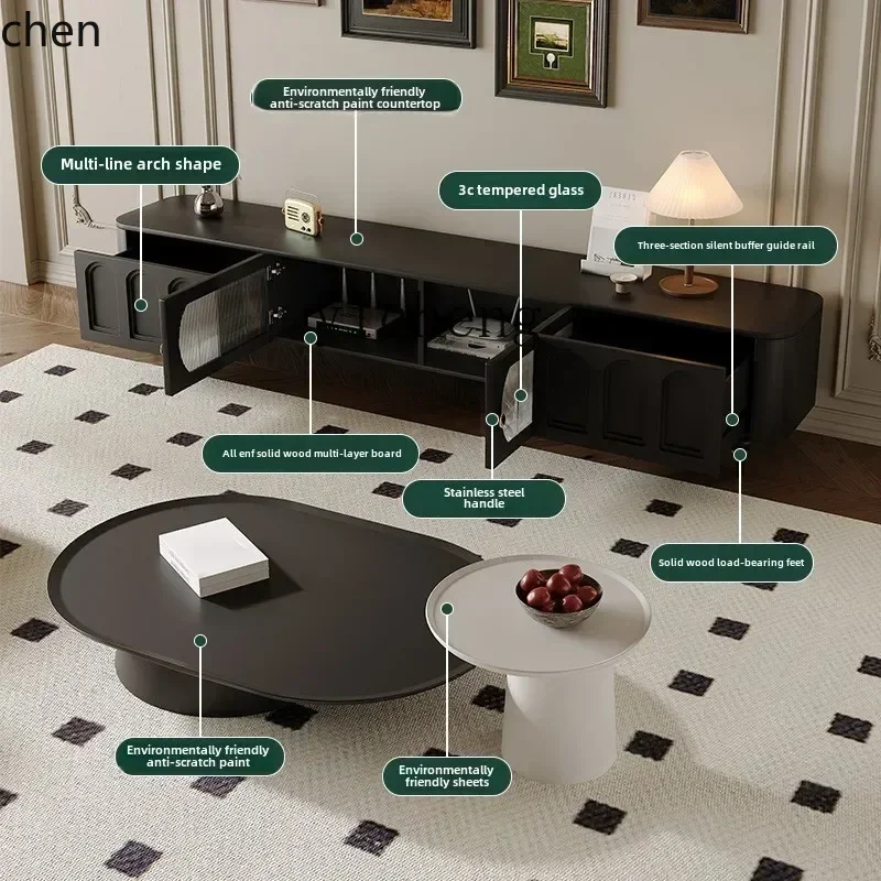 Coffee&Tea House Opinie - i5.15 retro tv-kast salontafelcombinatie moderne eenvoudige