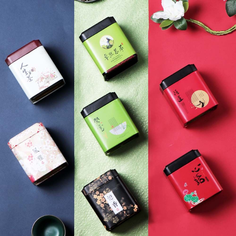Coffee Tea Sugar Container Set - Mini kleine keukenopbergdoos met deksel voor
