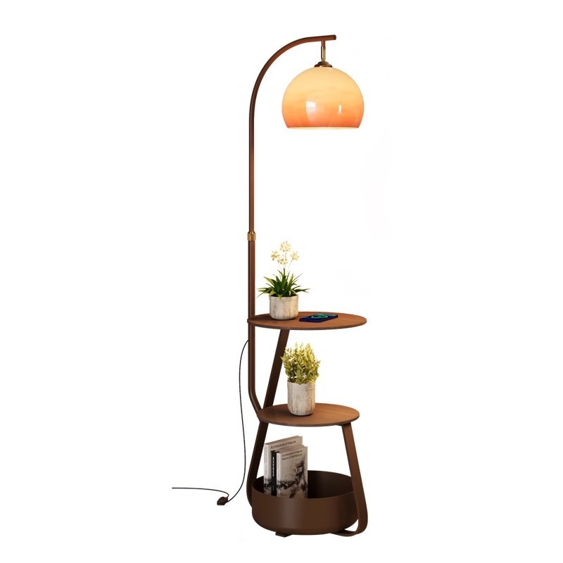 Coffee&Tea House Opinie - Vloerlamp, antiek nachtkastje voor de slaapkamer,
