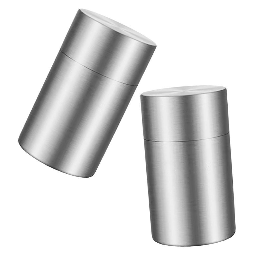 Coffee Tea Containers - 2 stuks premium roestvrijstalen thee-opslagbus, luchtdichte