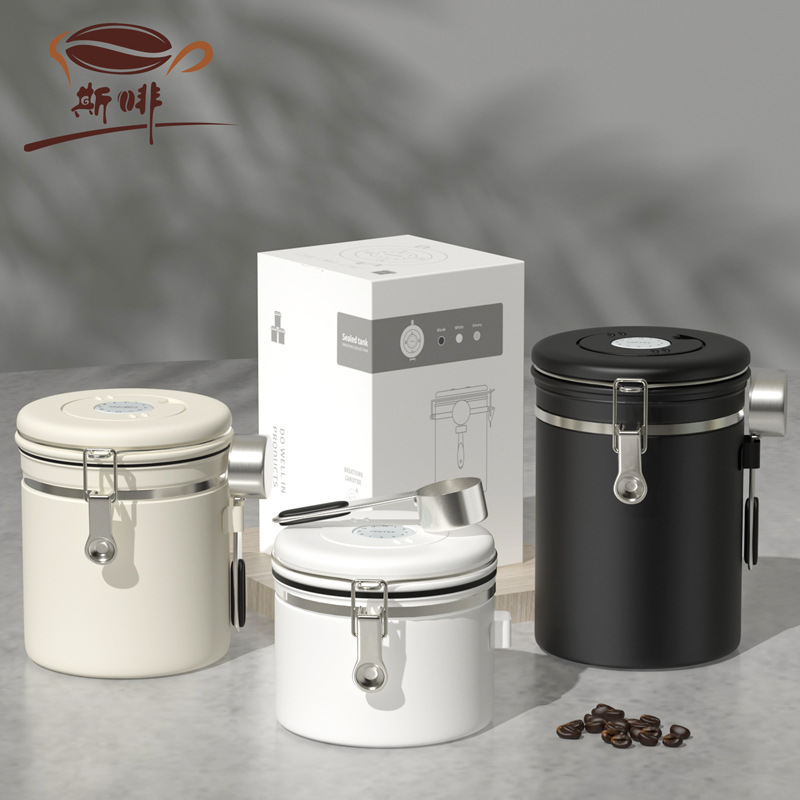 Coffee Bean & Tea Menu - Koffiebonen afgesloten tank van 304 roestvrij