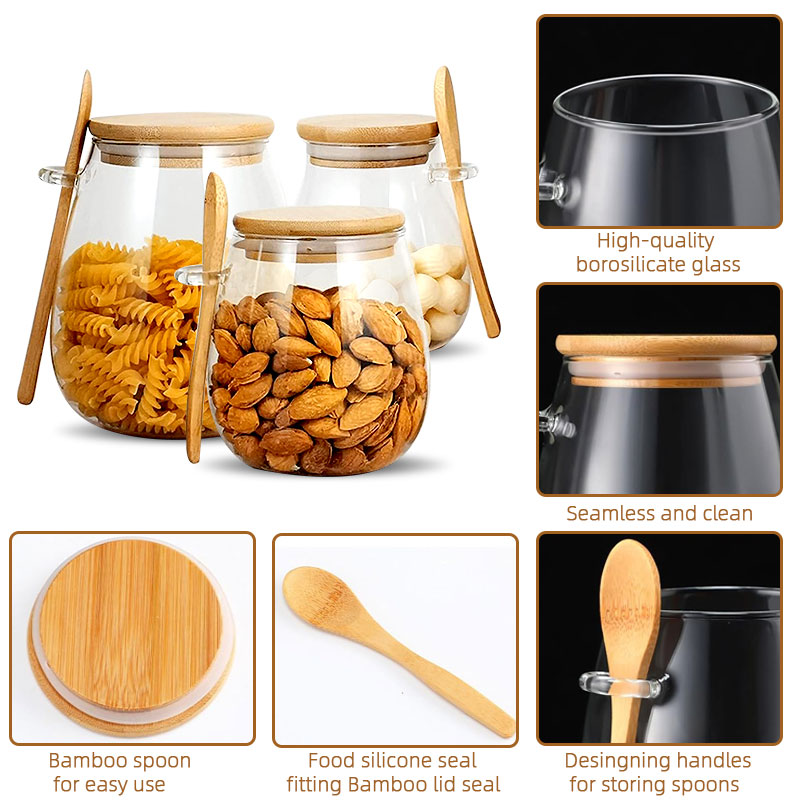 34Oz Verzegelde Glazen Pot Met - Coffee Tea Sugar Container Set recensie en prijs