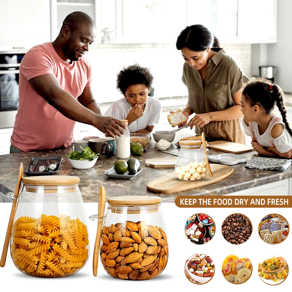 34Oz Verzegelde Glazen Pot Met - Coffee Tea Sugar Container Set recensie en prijs