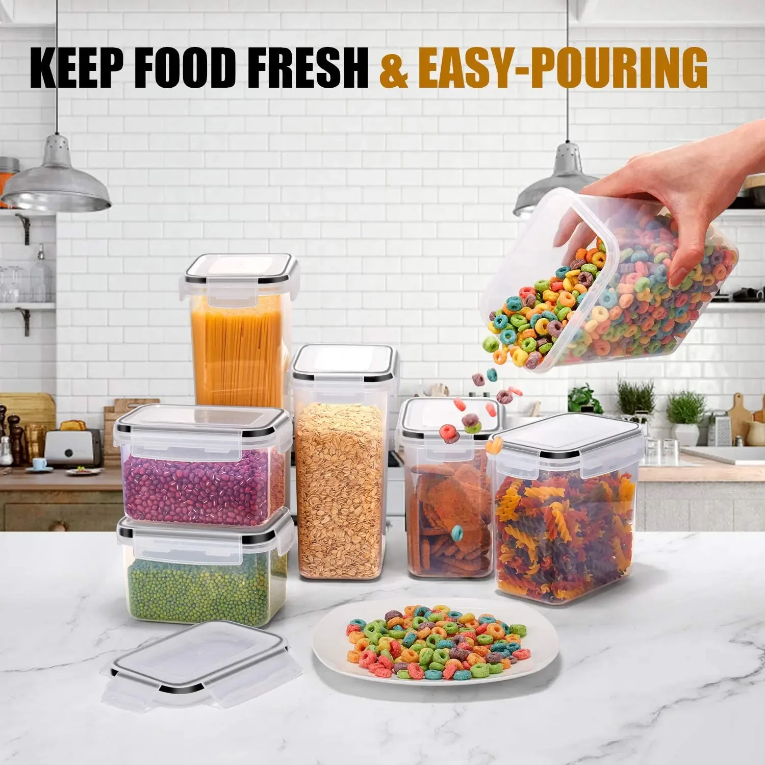Mooie 7/8-delige set keukenorg - Coffee Tea Sugar Container Set recensie en prijs