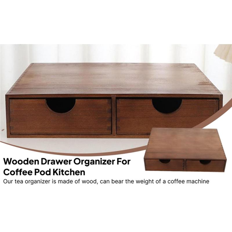 TFTP-Houten Koffiepad Opbergla - Coffee Tea Drawer Organizer recensie en prijs