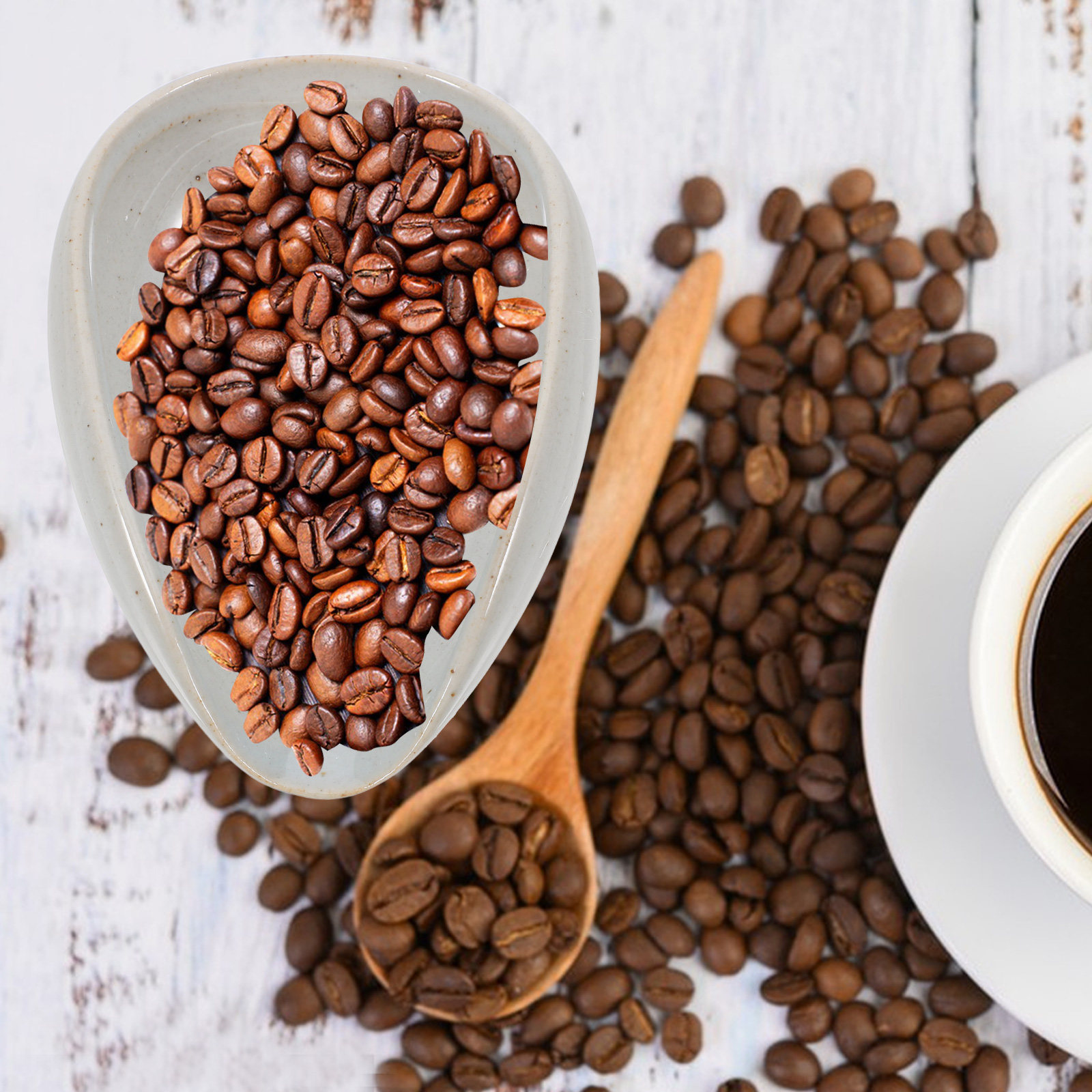 Keramische koffiebonen-doseerb - Coffee Leaves Tea recensie en prijs