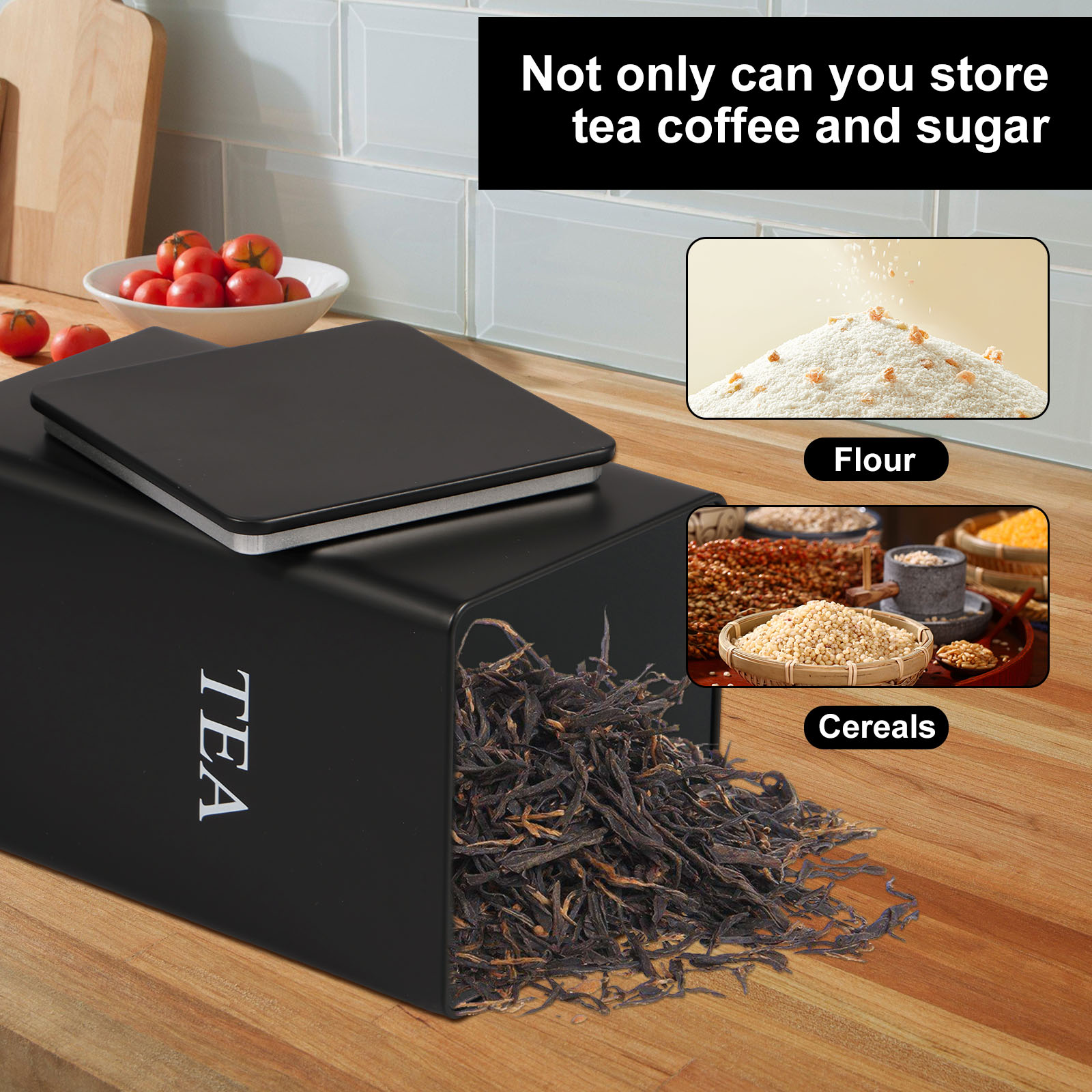 3 Stuks Koffieboon Opslagbusse - Coffee Tea Sugar Set recensie en prijs