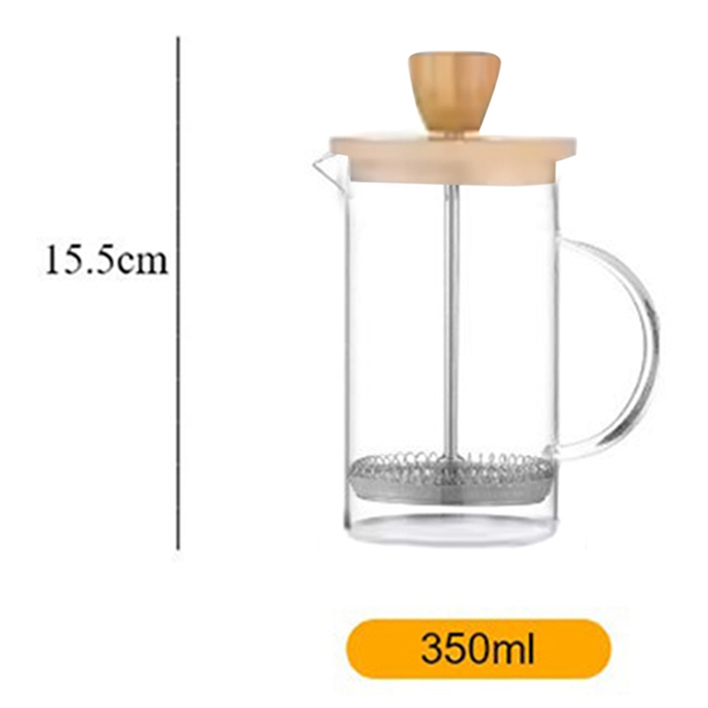 Koffie French Press Pot met fi - French Press Glass recensie en prijs