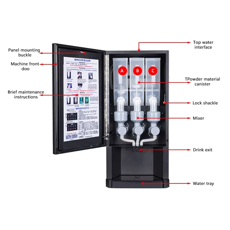 E30S 3 Melkthee Automaat Volle - Coffee Tea Vending Machine For Office recensie en prijs