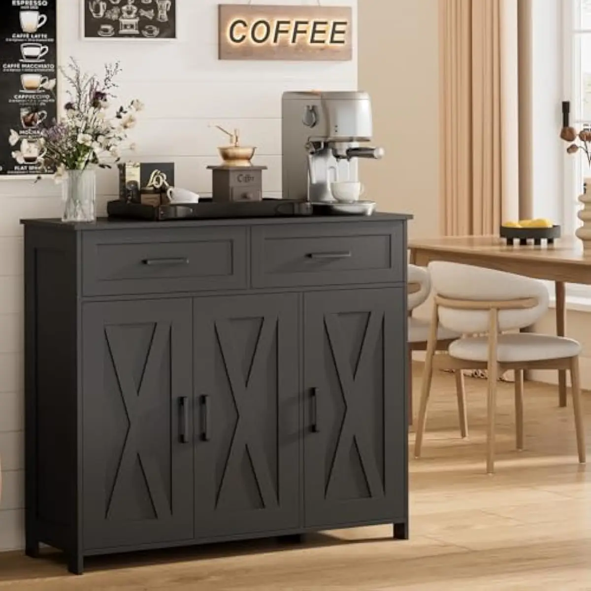 Koffiebar opbergkast met laden - Coffee&Tea House Opinie recensie en prijs