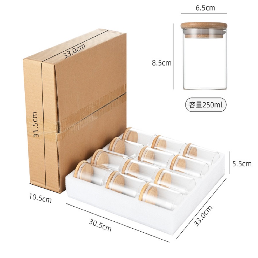 12 Stks/set Luchtdichte Glazen - Coffee Tea Sugar Container Set recensie en prijs