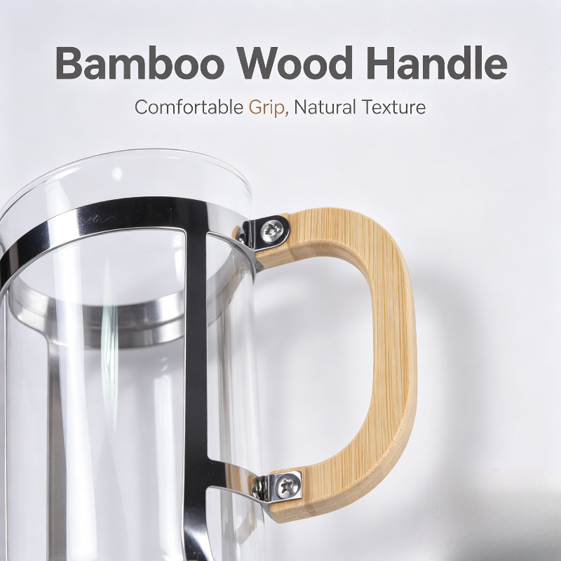 Draagbare glazen koffiepot, Fr - French Press Glass recensie en prijs