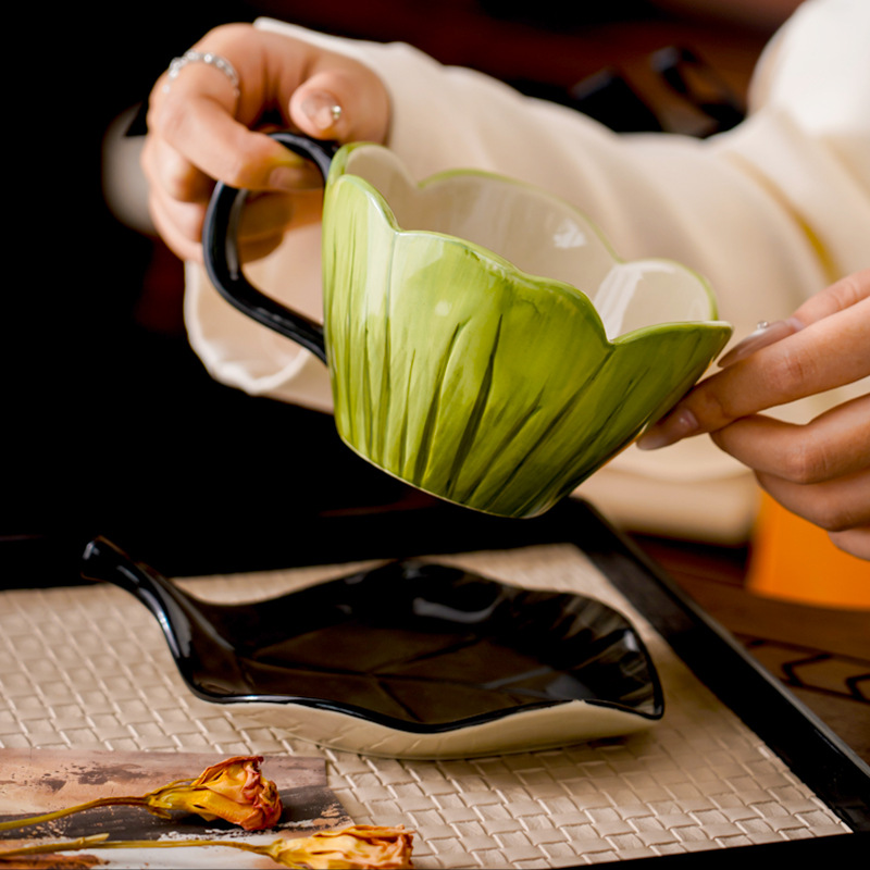 Onregelmatige handgeschilderde - Coffee Leaves Tea recensie en prijs