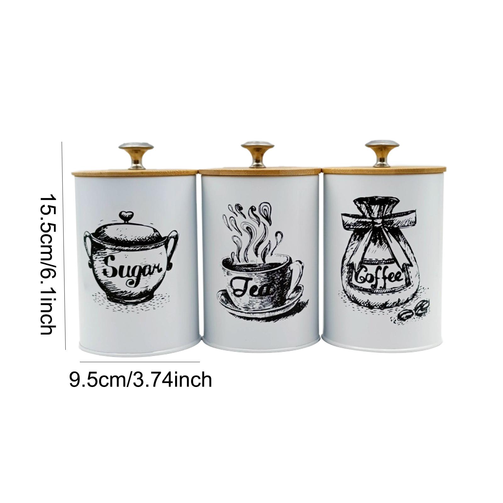 Koffie Thee Suikerpot Set Keuk - Coffee Tea Sugar Container Set recensie en prijs