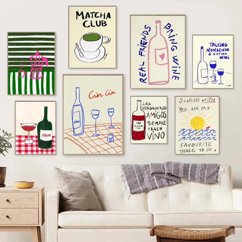 1 stuk frameloos canvas schild - Draw Coffee And Tea recensie en prijs