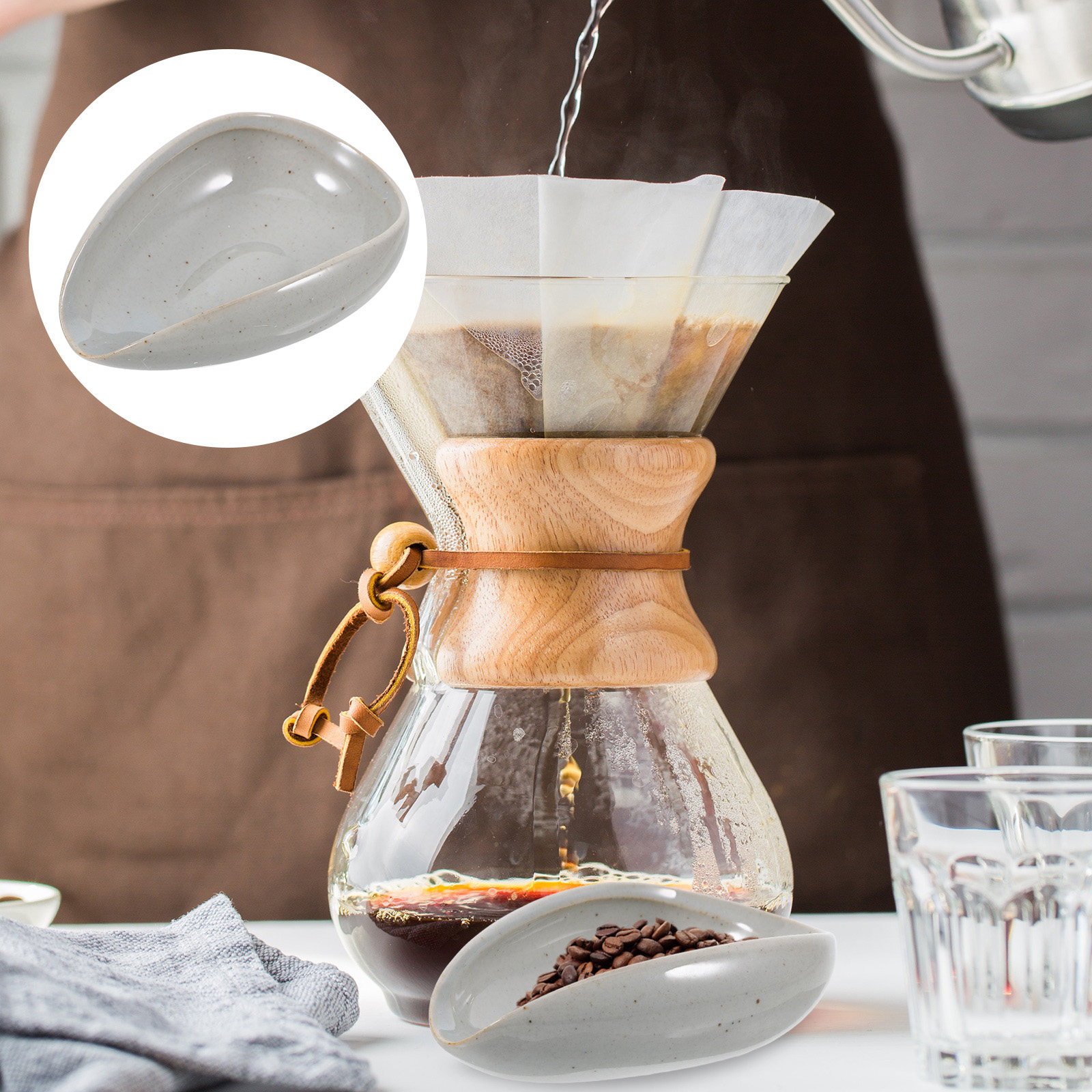Keramische koffiebonenbak, dos - Coffee Leaves Tea recensie en prijs