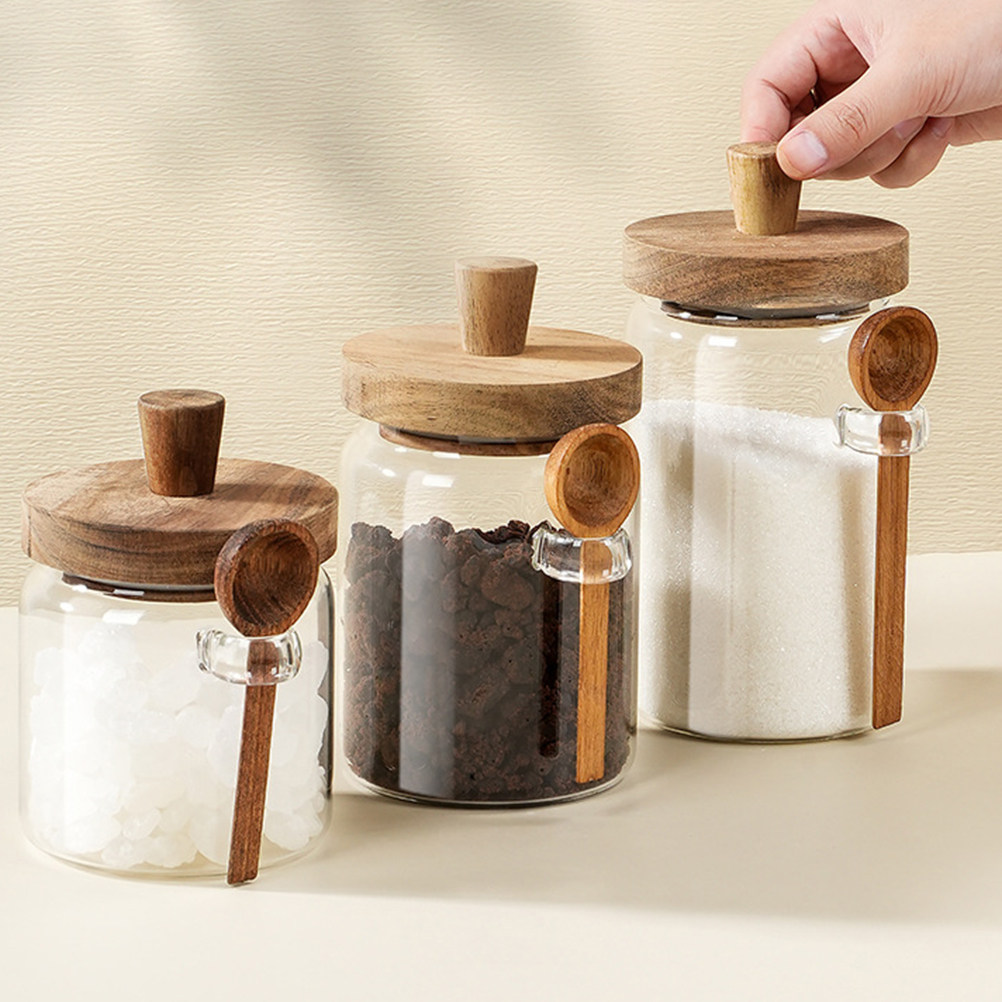 Transparante glazen voedselops - Coffee Tea Containers recensie en prijs