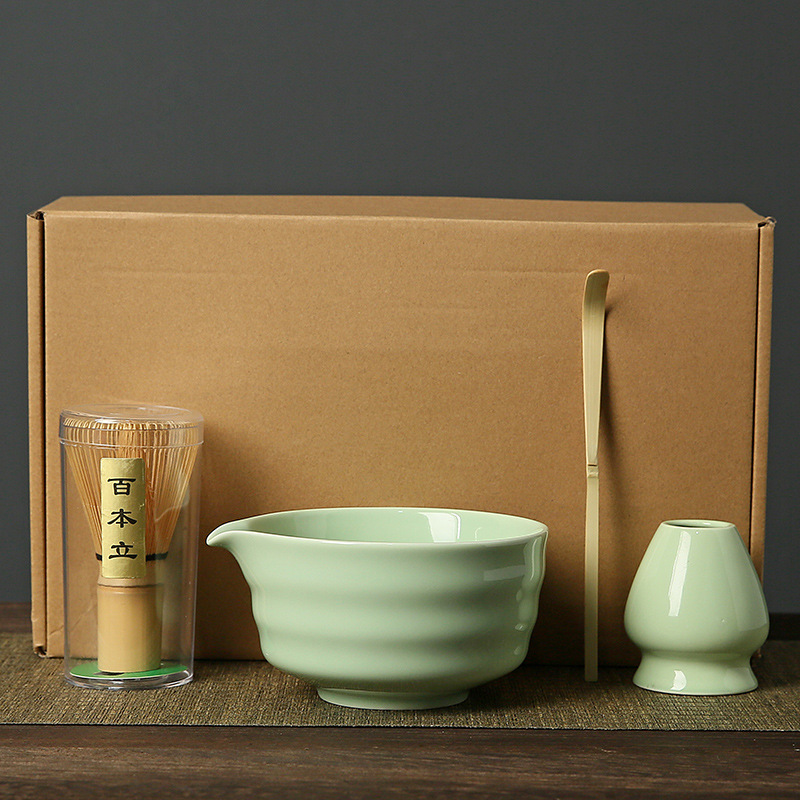 4 stks/set Japanse Keramische  - Matcha Whisk Set recensie en prijs