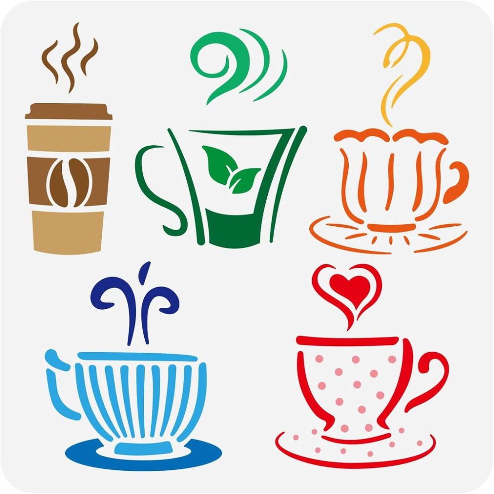 Sjabloon voor het schilderen v - Draw Coffee And Tea recensie en prijs
