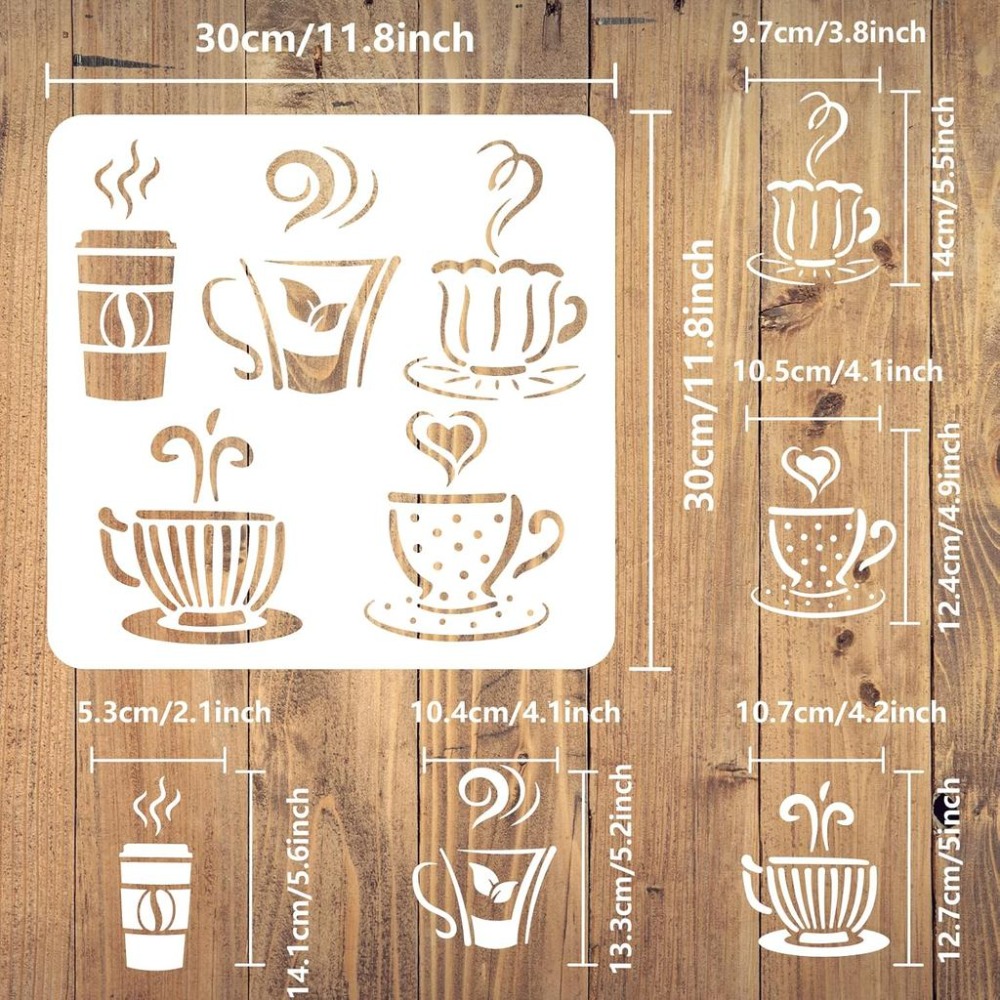 Sjabloon voor het schilderen v - Draw Coffee And Tea recensie en prijs