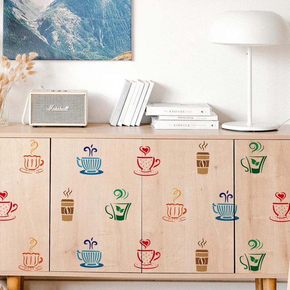 Sjabloon voor het schilderen v - Draw Coffee And Tea recensie en prijs